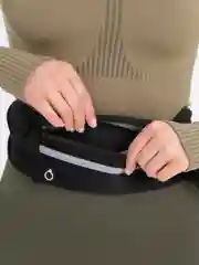 Черный сумка поясная спортивная для бега, велосипедная