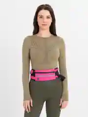 Розовый сумка поясная спортивная для бега, велосипедная