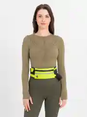 Салатовый сумка поясная спортивная для бега, велосипедная