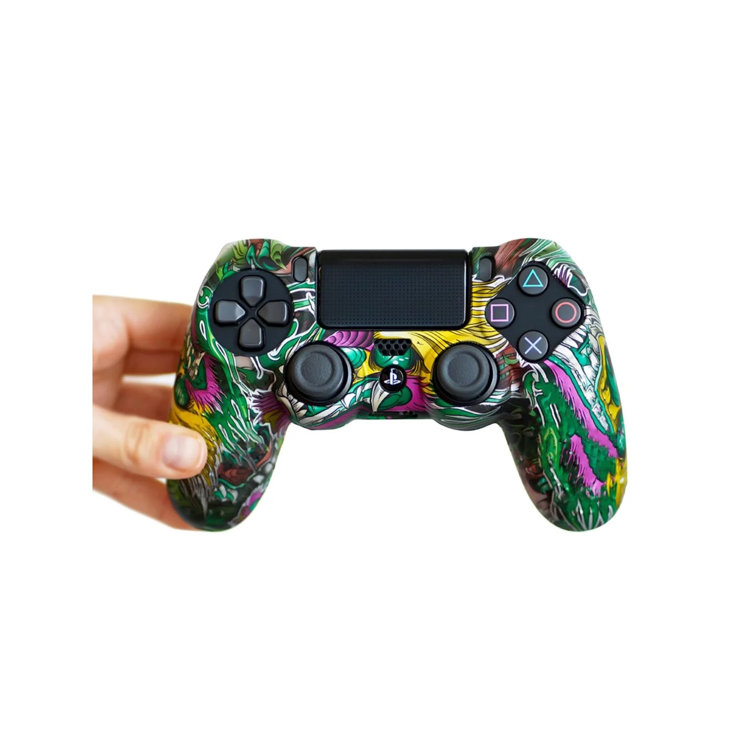 Черный защитный силиконовый чехол для геймпада Sony PlayStation 4 DualShock, накладка на джойстик