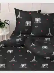 Комплект постельного белья, 1,5 спальный, 2х спальный, евро, семейный, 9971-02, полисатин