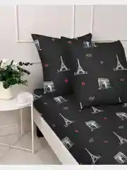 Комплект постельного белья, 1,5 спальный, 2х спальный, евро, семейный, 9971-02, полисатин