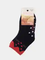 Синий носки детские, утепленные, с принтом