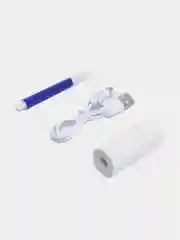 Голубой принтер детский портативный, беспроводной термопринтер, Bluetooth