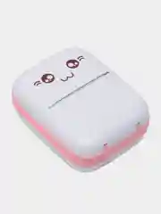 Розовый принтер детский портативный, беспроводной термопринтер, Bluetooth
