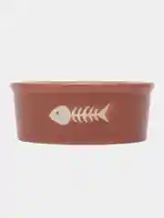 Коричневый миска керамическая, для кошки и собак