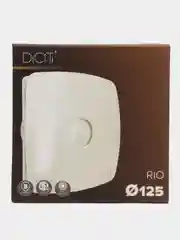 Вытяжной вентилятор 125 RIO 5C в кухню ванную туалет с обратным клапаном