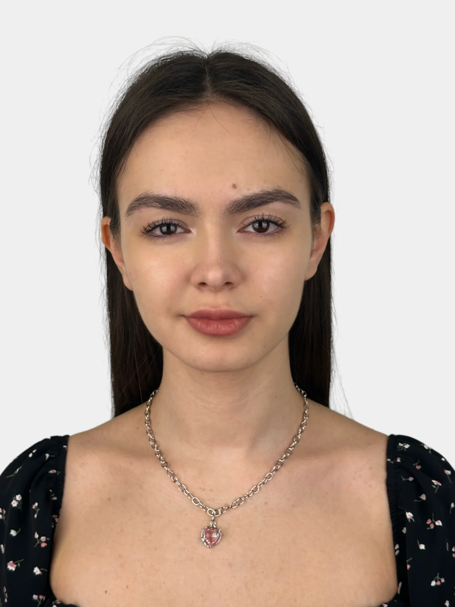 Серебряный цепочка ожерелье на шею с подвеской на подарок