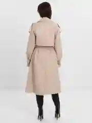 Молочный тренч женский, кожаный, тренч из экокожи, плащ женский