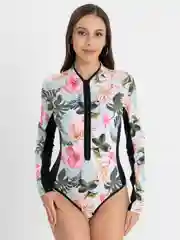 Белый купальник слитный женский