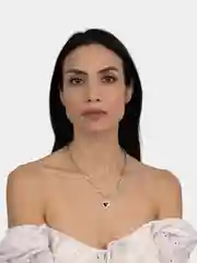 Серебряный цепочка на Новый год с подвеской