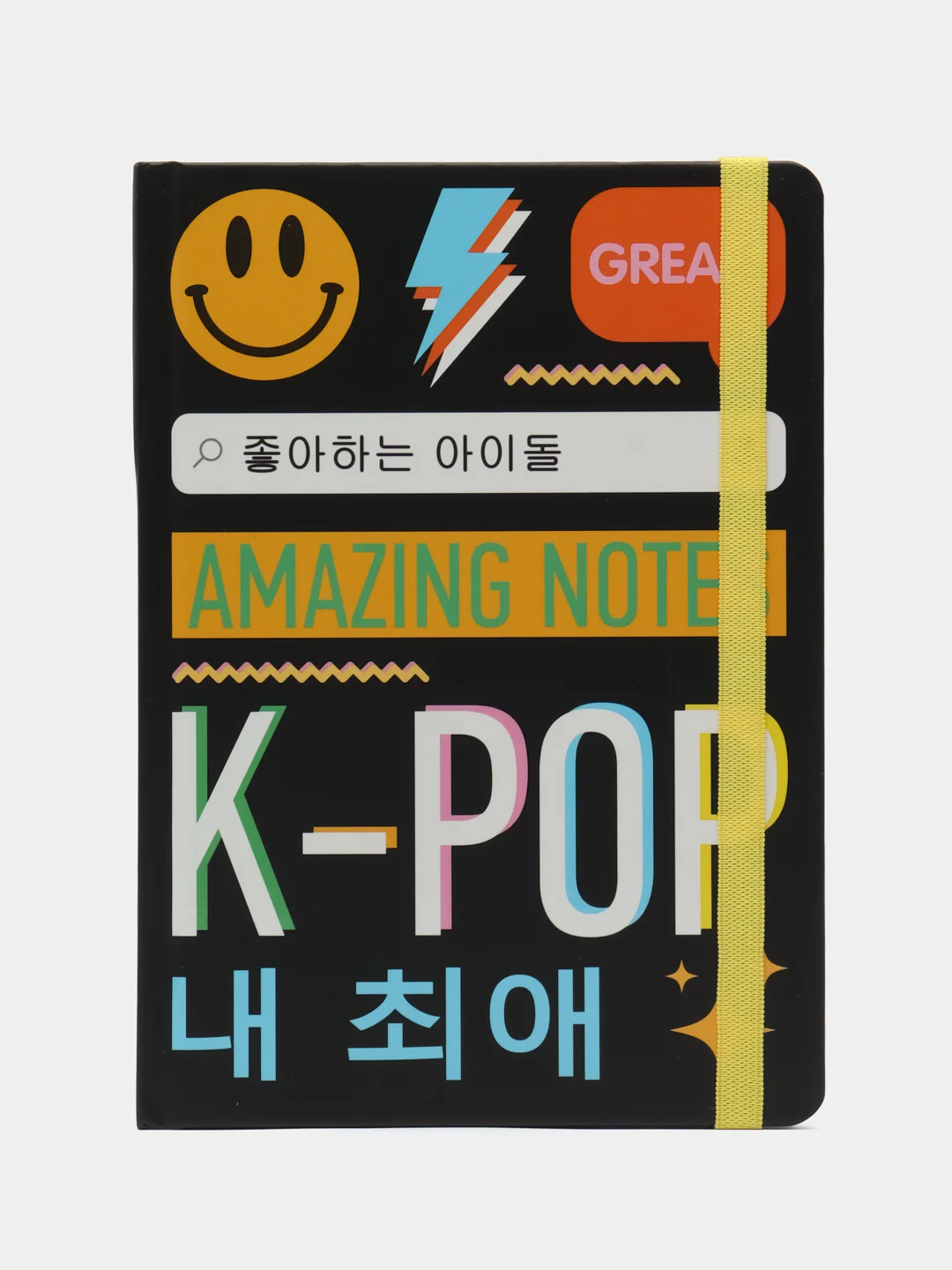 Черный блокнот А5 72 листа в точку, Точкабук K-pop, 100г/кв.м. Проф-Пресс