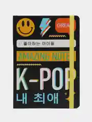 Черный блокнот А5 72 листа в точку, Точкабук K-pop, 100г/кв.м. Проф-Пресс
