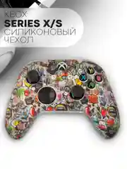 Рыжий защитный чехол для геймпада Xbox Series X / S силиконовый, накладка на джойстик-контроллер