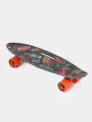 Серый пенниборд Fishboard 23 Print, Скейтборд