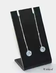 Серьги висячие с кристаллом, подарок девушке