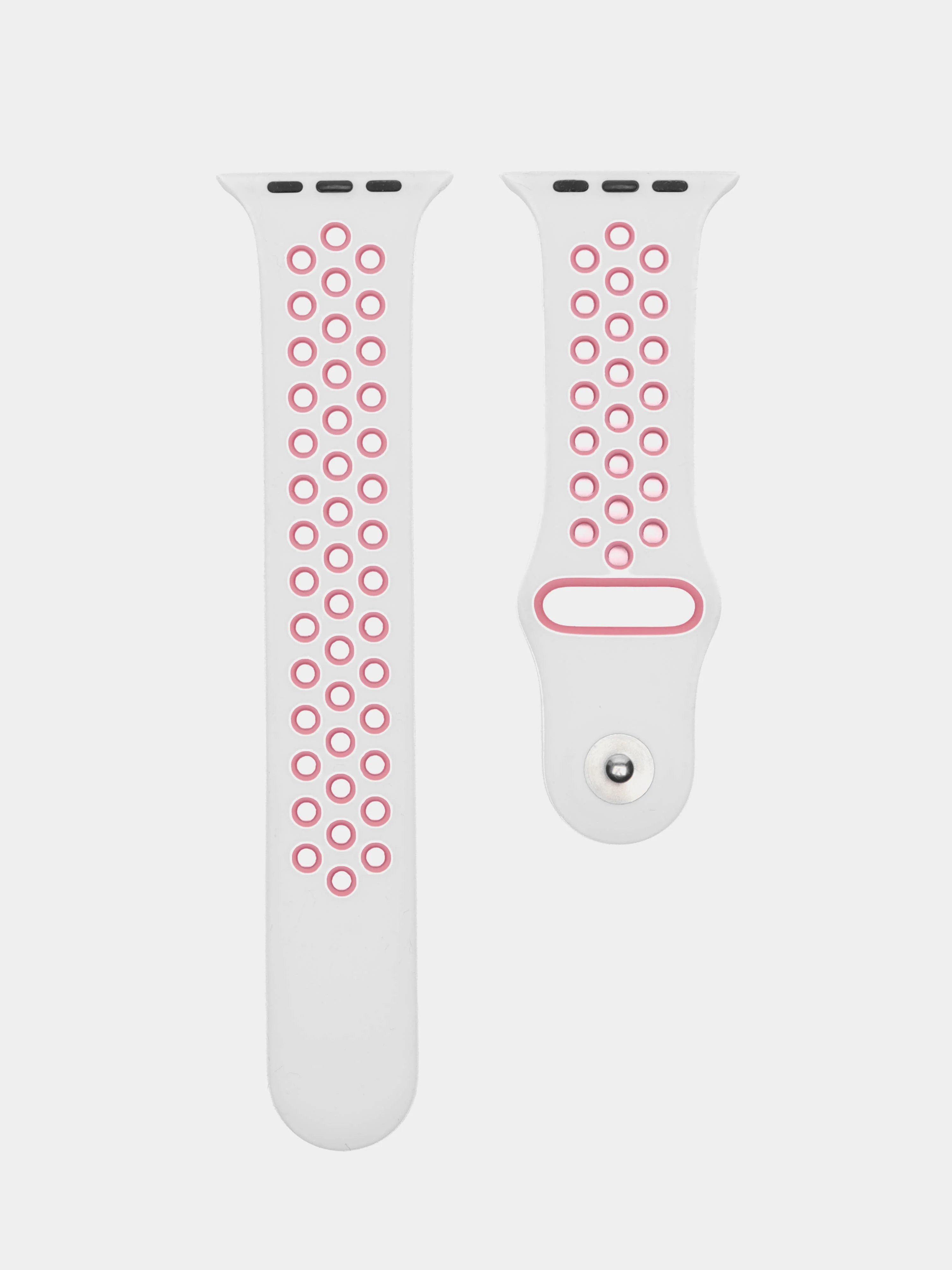 Алый силиконовый ремешок для часов Apple Watch 1-7, SE