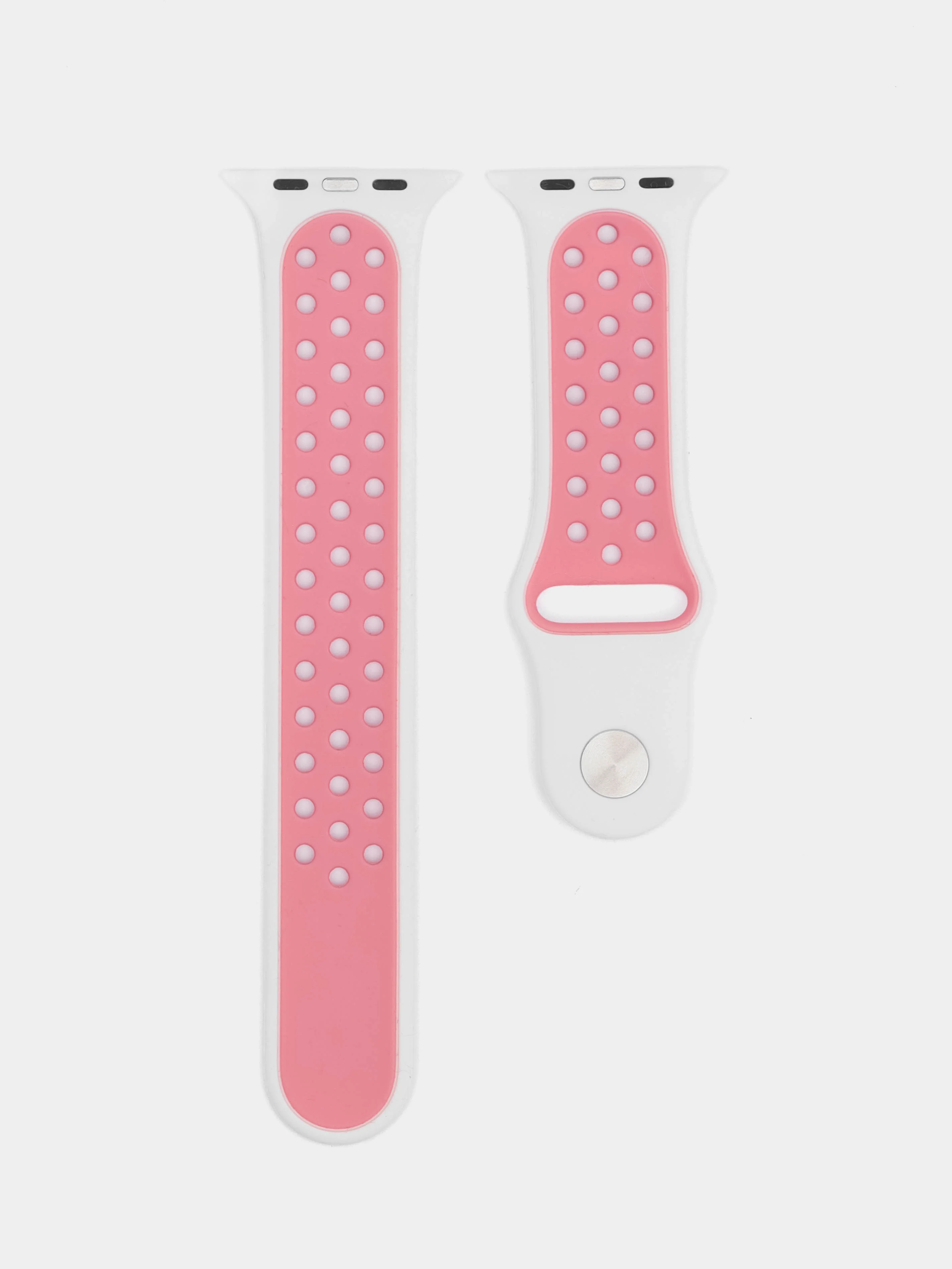 Алый силиконовый ремешок для часов Apple Watch 1-7, SE