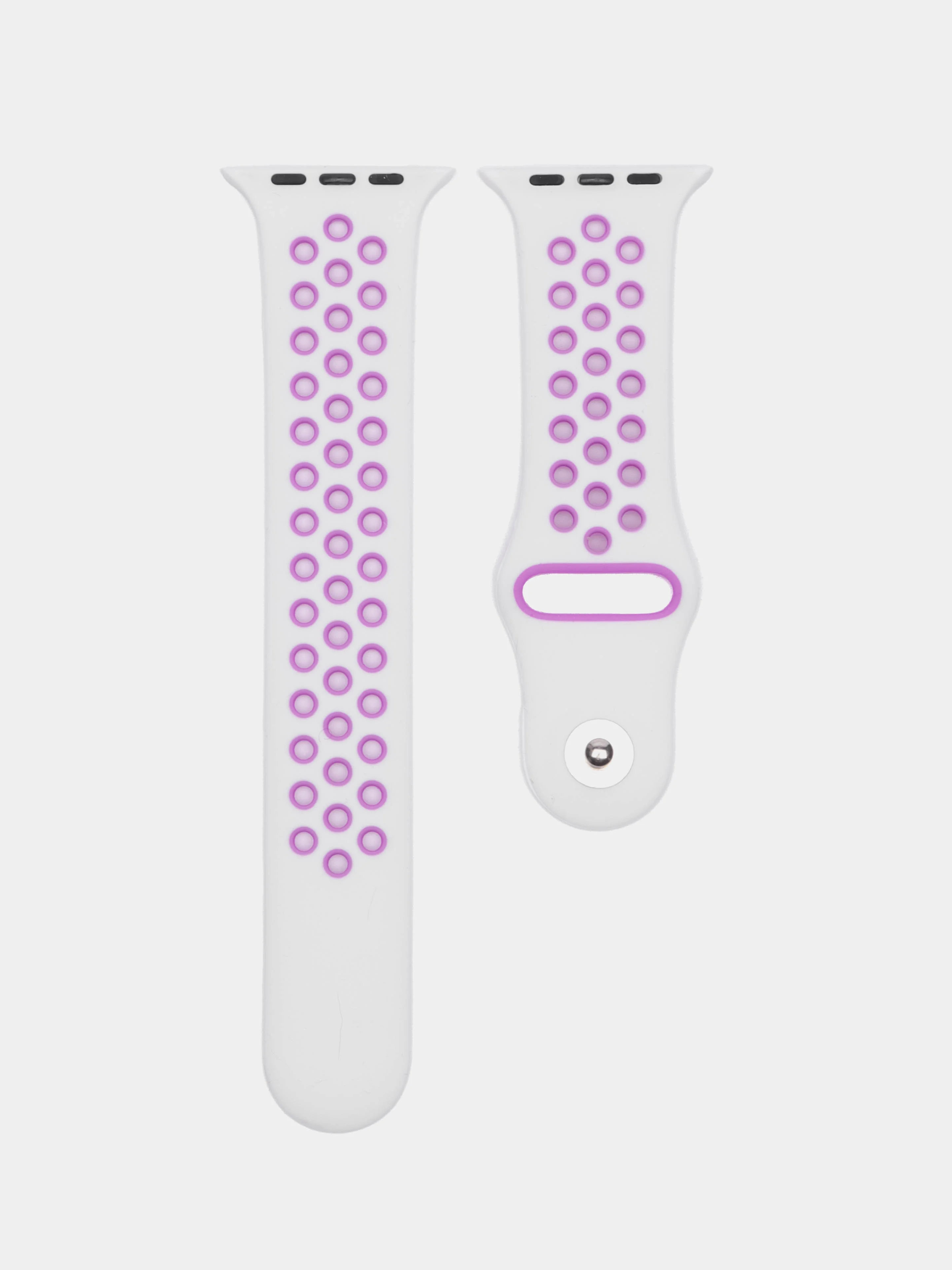 Белый силиконовый ремешок для часов Apple Watch 1-7, SE
