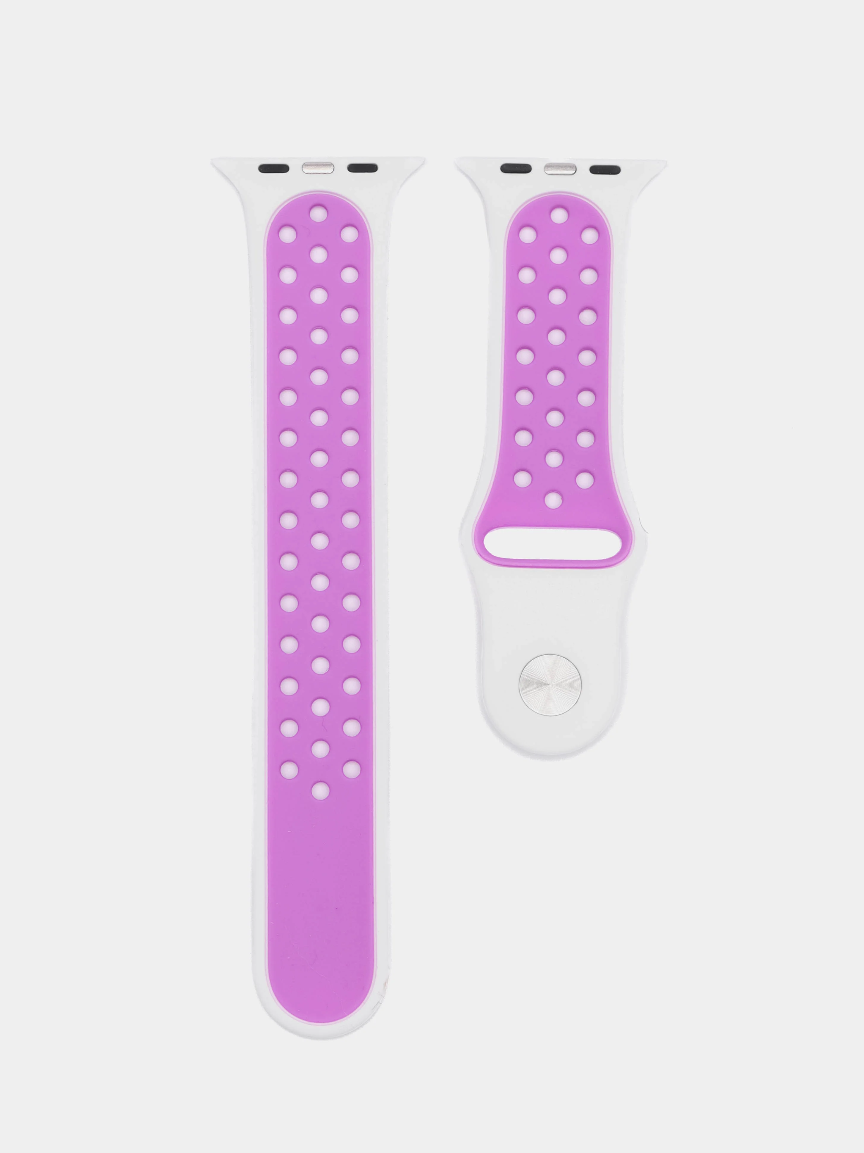 Белый силиконовый ремешок для часов Apple Watch 1-7, SE