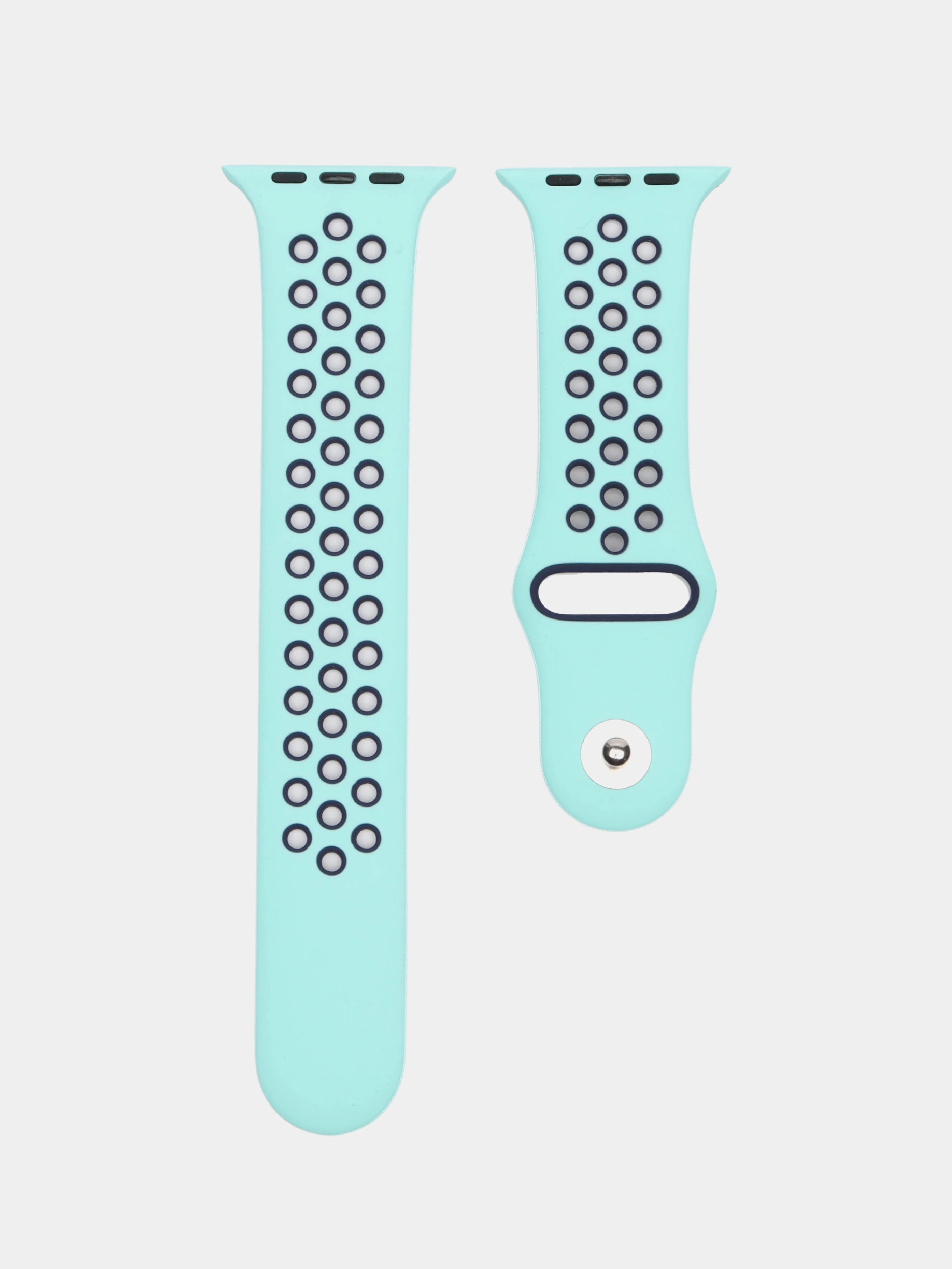 Бирюзовый силиконовый ремешок для часов Apple Watch 1-7, SE