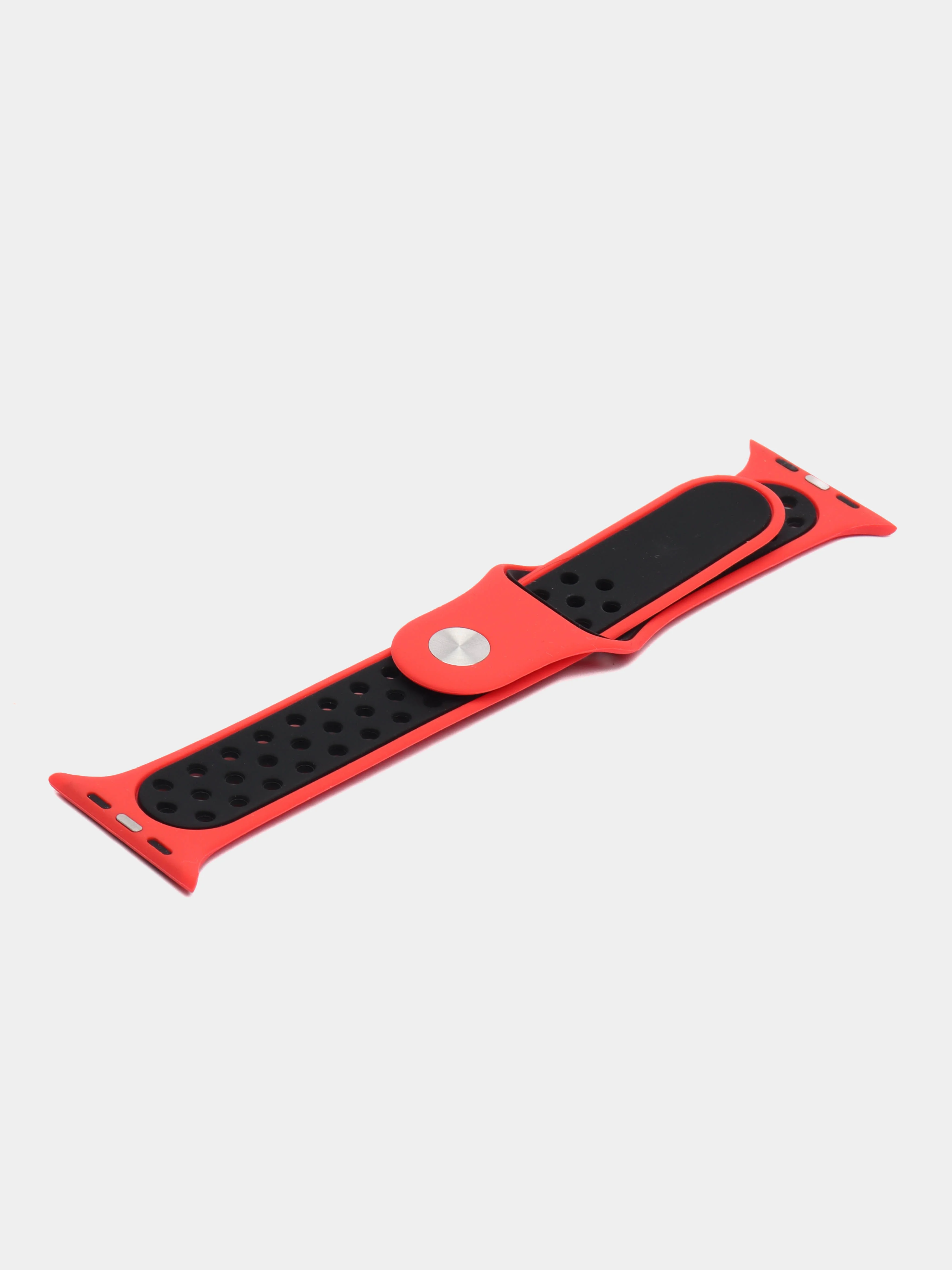Красный силиконовый ремешок для часов Apple Watch 1-7, SE