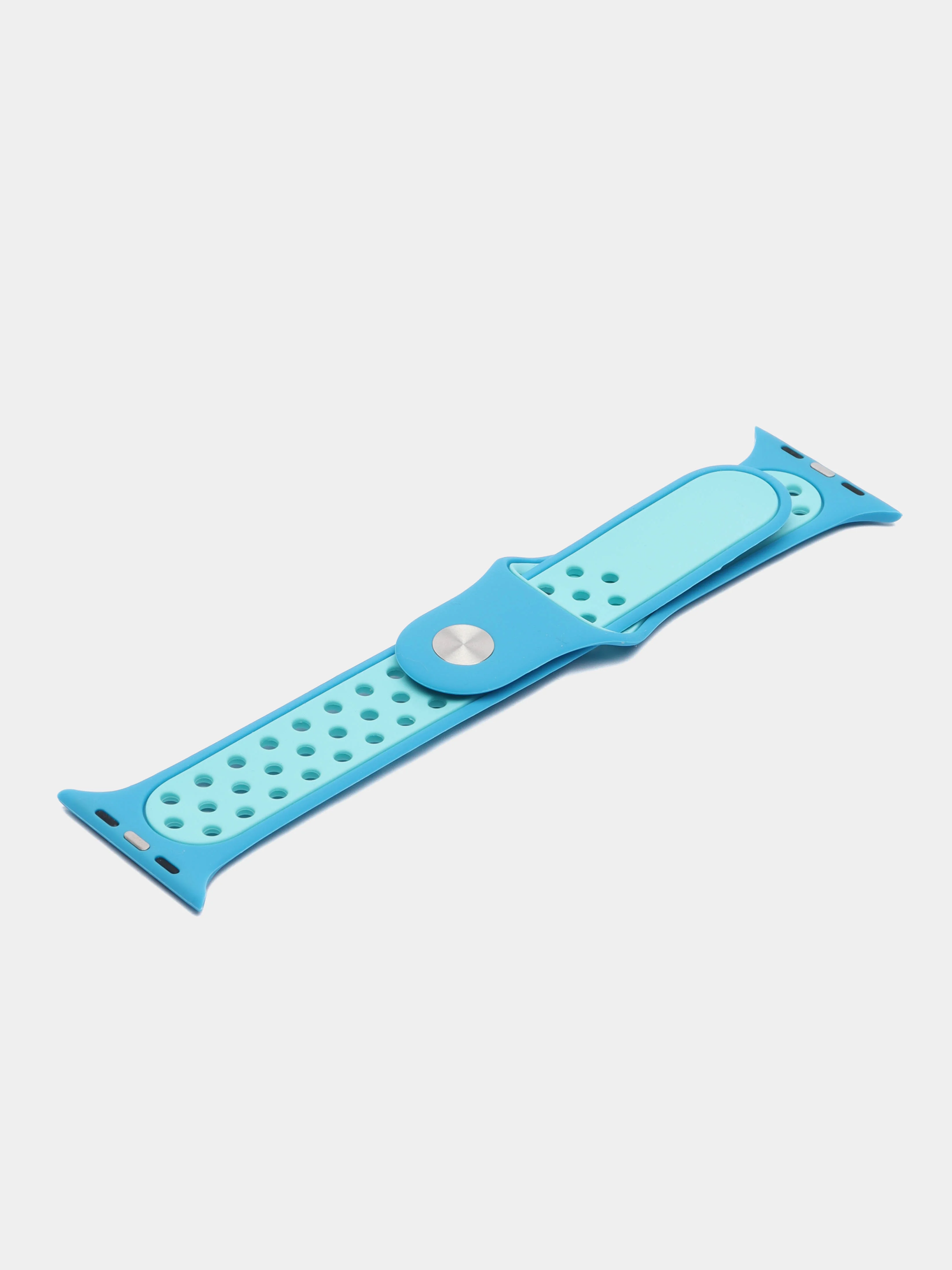 Лазурный силиконовый ремешок для часов Apple Watch 1-7, SE