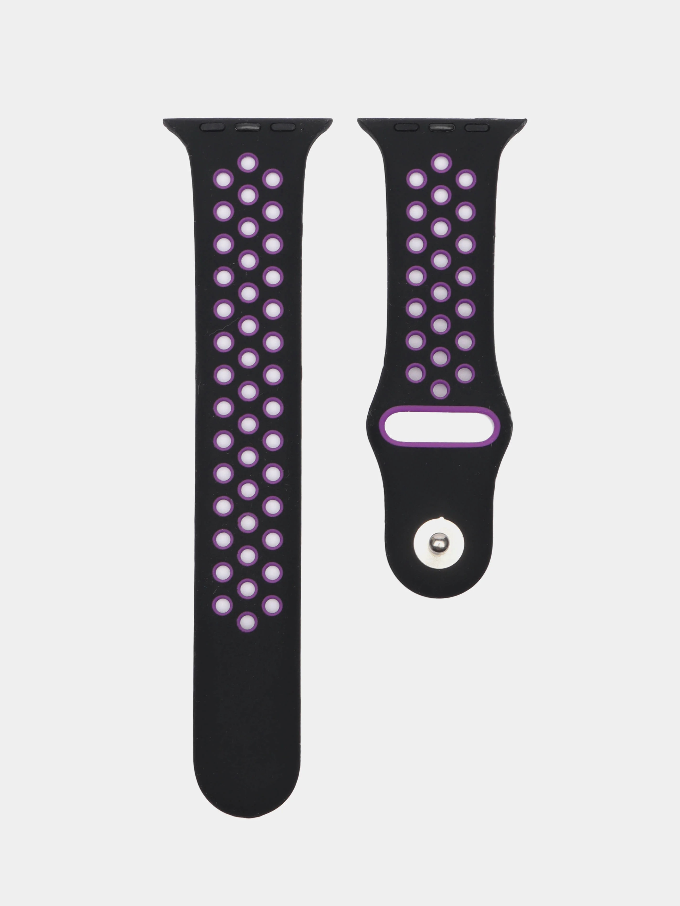 Фиолетовый силиконовый ремешок для часов Apple Watch 1-7, SE