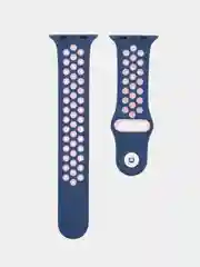 Синий силиконовый ремешок для часов Apple Watch 1-7, SE