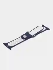 Синий меланж силиконовый ремешок для часов Apple Watch 1-7, SE