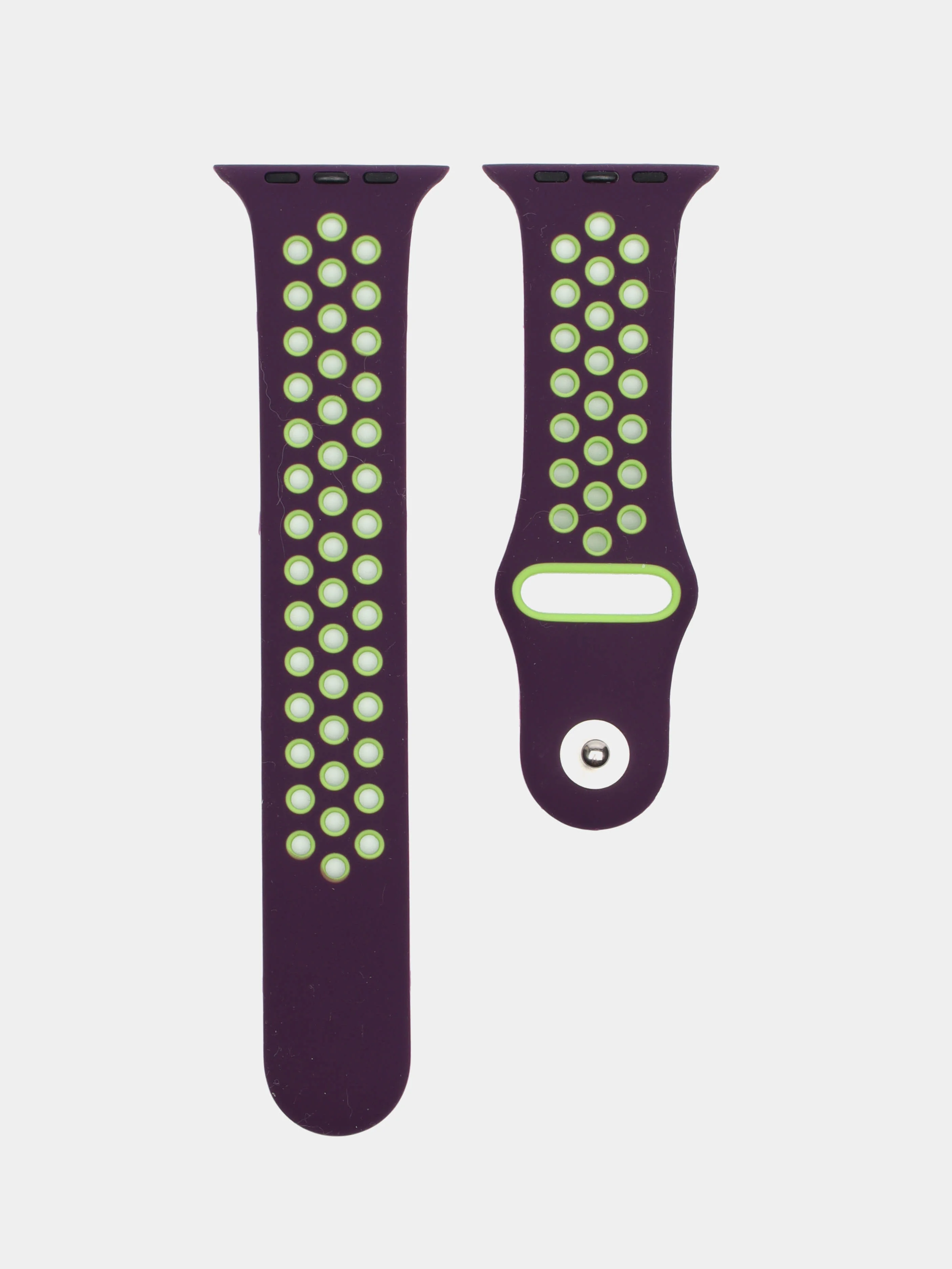 Тёмно-бордовый силиконовый ремешок для часов Apple Watch 1-7, SE