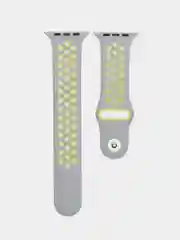 Тёмно-серый силиконовый ремешок для часов Apple Watch 1-7, SE
