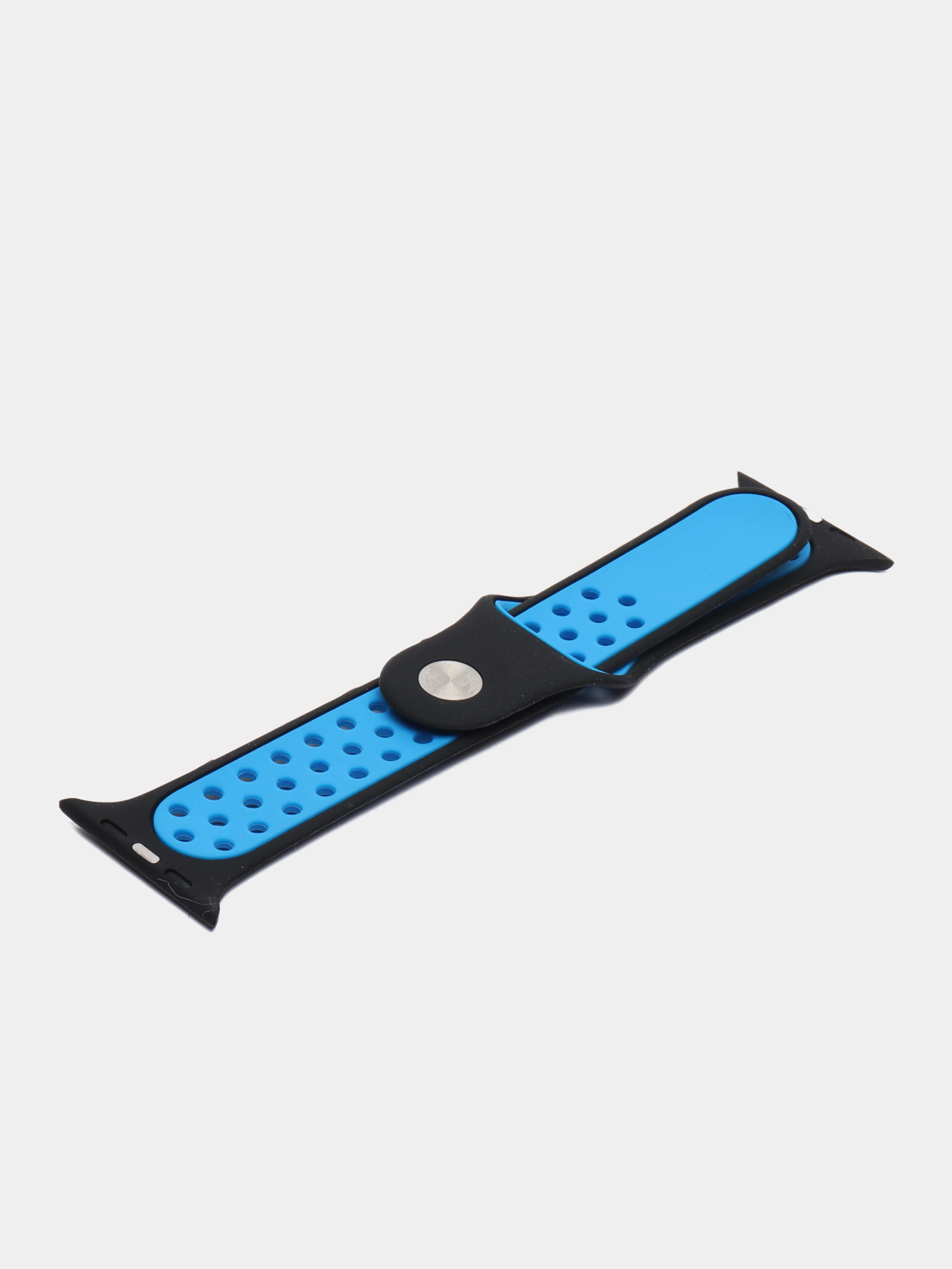 Синий меланж силиконовый ремешок для часов Apple Watch 1-7, SE
