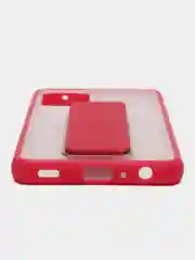 Розовый чехол-накладка с магнитным держателем для IPHONE/SAMSUNG/12M/A52