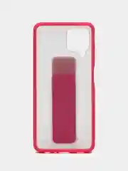 Розовый чехол-накладка с магнитным держателем для IPHONE/SAMSUNG/12M/A52/A22