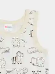 Молочный майка детская для мальчика, комплект майка и трусы,нижнее белье хлопок для малышей