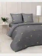 Комплект постельного белья, 1,5 спальный, 2х спальный, евро, семейный, 4007, полисатин
