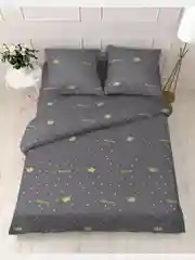 Комплект постельного белья, 1,5 спальный, 2х спальный, евро, семейный, 4007, полисатин