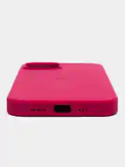 Марсала чехол Silicone Case для iPhone 14, 14 Pro, 14 Plus, 14 Pro Max, с закрытым низом