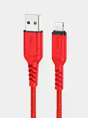 Красный кабель для iphone Lightning - USB для быстрой зарядки hoco X59
