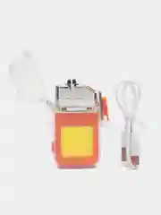 Разноцветный зажигалка электронная, с фонариком, USB