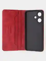 Красный чехол-книжка GQ для Infinix Hot 30i из искусственной кожи