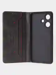 Черный чехол-книжка GQ для Infinix Hot 30i из искусственной кожи