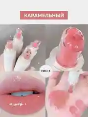 Пудровый блеск для губ глянцевый, прозрачный, бальзам, масло для увеличения губ, плампер