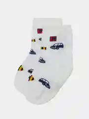 Белый носки детские, антискользящие, 1, 6, 12, 18 месяцев