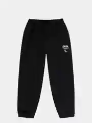 Терракотовый спортивные штаны, брюки для бега X Stussy Fleece Pants Black, из хлопка, повседневные
