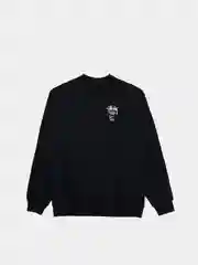 Черный свитшот / спортивная толтовка Nike x Stussy Fleece Crew Black из хлопка повседневный