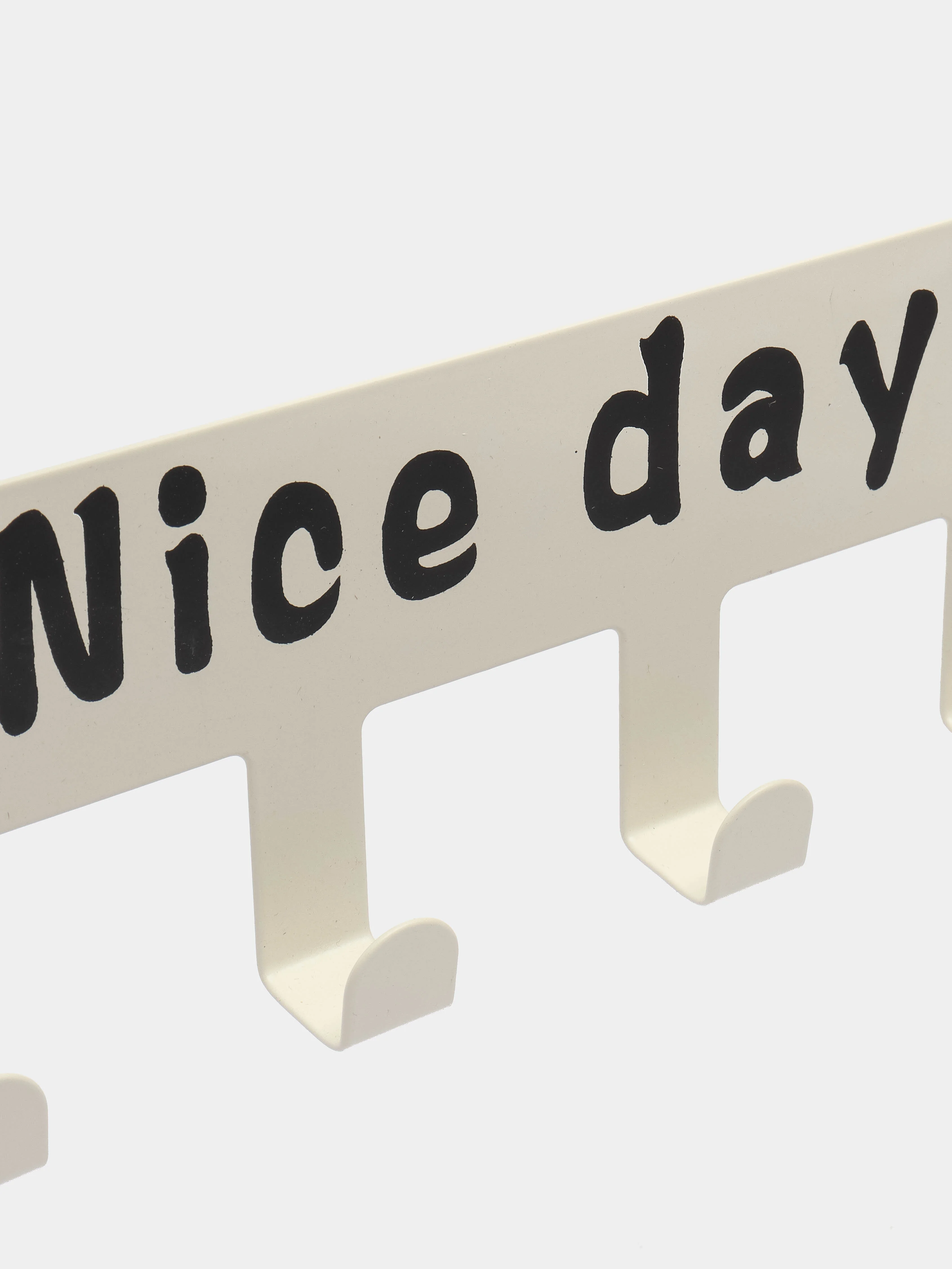 Белый вешалка "Nice day" самосборная накидная на дверь