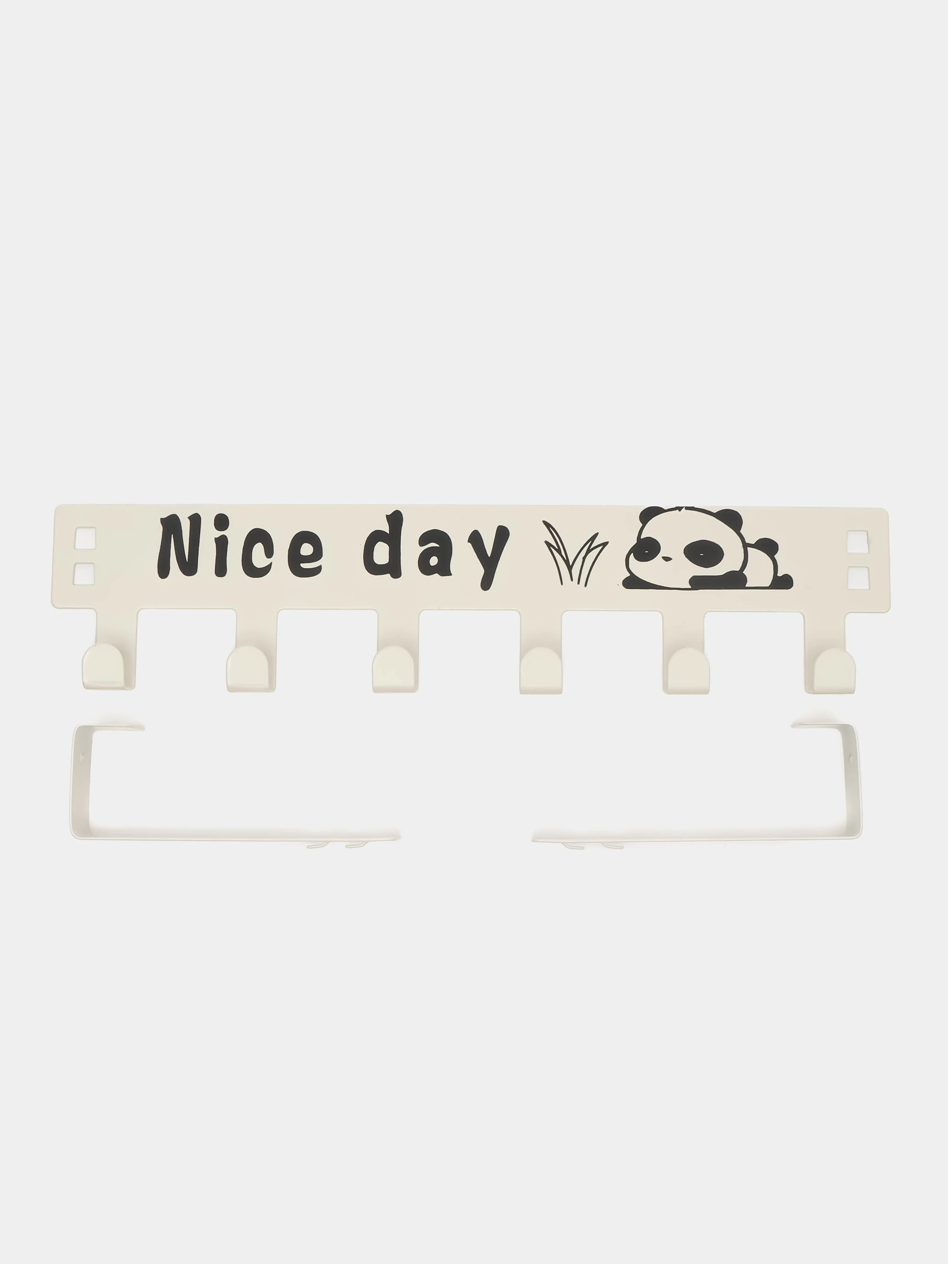 Белый вешалка "Nice day" самосборная накидная на дверь