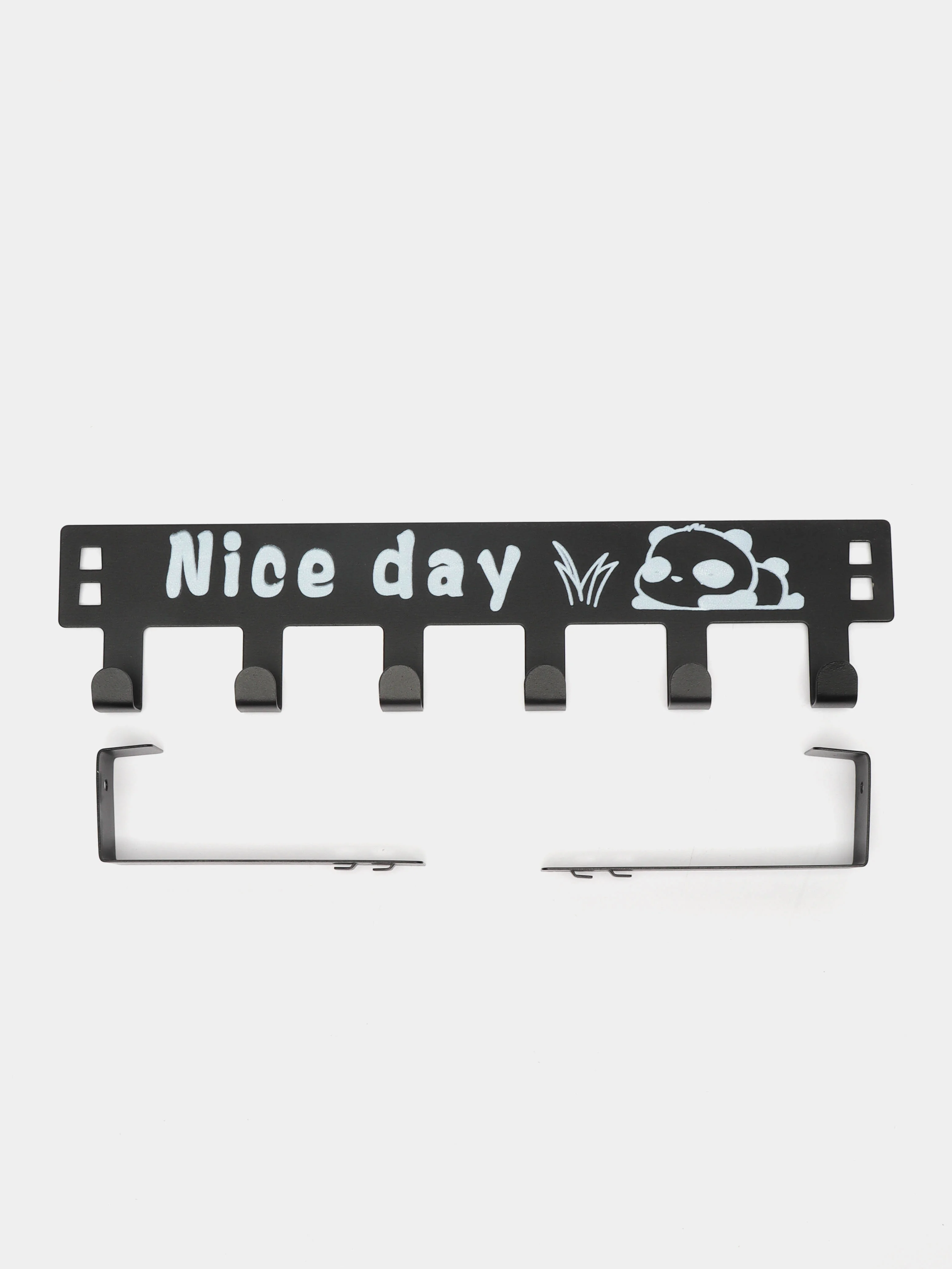 Белый вешалка "Nice day" самосборная накидная на дверь